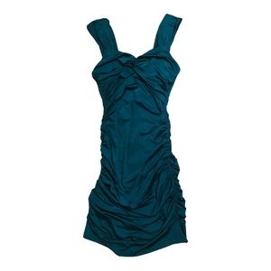 Emerald Skyla Ruched Mini Dress